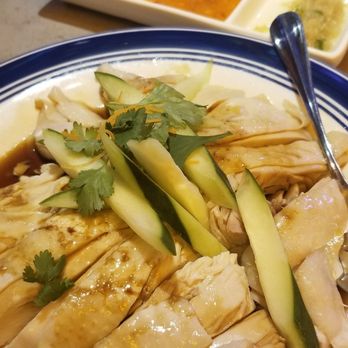 Phat Eatery - Hainanese chicken was so moist BUT you have to dip it in either the ginger sauce or sweet and spicy for the ultimate taste! - Malaysian Near Me - Katy, Texas Phat Eatery - Hainanese chicken was so moist BUT you have to dip it in either the ginger sauce or sweet and spicy for the ultimate taste! - Malaysian Near Me - Katy, Texas