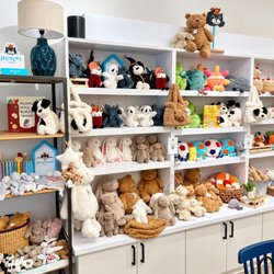 Decorate - Discover a playful Jellycat display at Decorate, featuring cuddly bears, bunnies, ghosts, puppies, colorful characters, child...