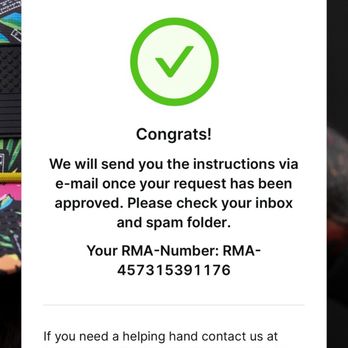 Combat Iron Apparel - Confirmation of return approved after exhausting my options to exchange - Men's Clothing Near Me - Gainesville, Georgia