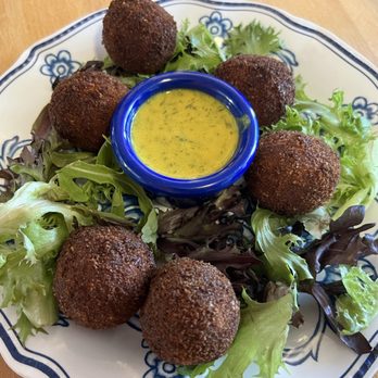 Van Gogh's Eeterie - Bitterballen with dipping sauce - Breakfast & Brunch Near Me - Springfield, Missouri