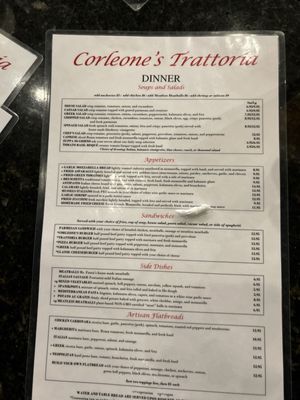Menu photo 7 Corleone's Trattoria Savannah, GA