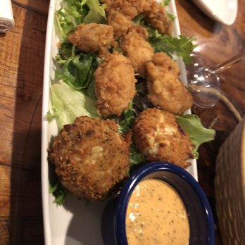 Miller's Waterfront Restaurant - Mini crab cakes w/ fried oysters - Seafood Near Me - Nags Head, North Carolina Miller's Waterfront Restaurant - Mini crab cakes w/ fried oysters - Seafood Near Me - Nags Head, North Carolina