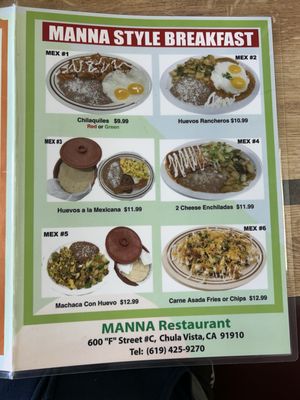 Menu photo 8 Manna Restaurant Chula Vista, CA Menu photo 8 Manna Restaurant Chula Vista, CA
