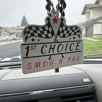 1st Choice Smog N Tag - My new air freshener - Smog Check Stations Near Me - Elk Grove, California