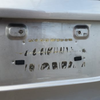 Punchbowl Fender Works - He drilled new holes in the back to put my plates on there. He did it quickly too. :) - Body Shops Near Me - Honolulu, Hawaii