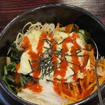 Oiso - Vegetable Hot Stone Bowl (I added the gochujang myself) - Japanese Near Me - Cary, North Carolina Oiso - Vegetable Hot Stone Bowl (I added the gochujang myself) - Japanese Near Me - Cary, North Carolina