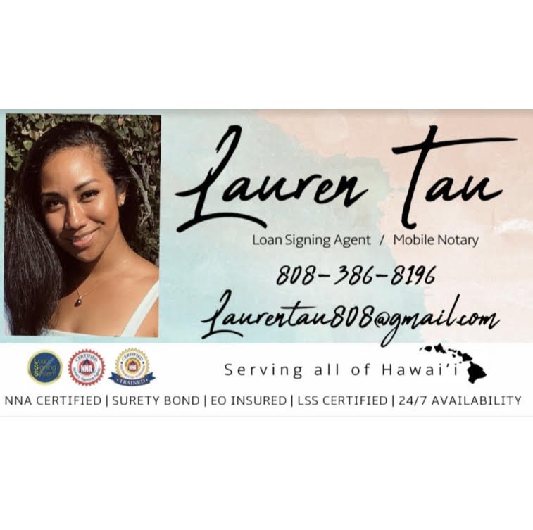 LAUREN TAU Urban Honolulu, Hawaii Notaries Phone Number Yelp