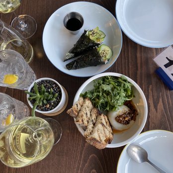 O Sea - Albacore hand rolls and burrata appetizer - Seafood Near Me - Orange, California O Sea - Albacore hand rolls and burrata appetizer - Seafood Near Me - Orange, California