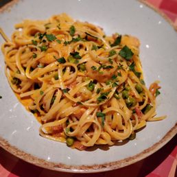 Tiger shrimp linguine Tiger shrimp linguine