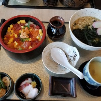 Rinka - Seafood Hitsumabushi ($21.75 on 4-24-19) comes with udon, chawanmushi, and two sides - Japanese Near Me - Honolulu, Hawaii Rinka - Seafood Hitsumabushi ($21.75 on 4-24-19) comes with udon, chawanmushi, and two sides - Japanese Near Me - Honolulu, Hawaii