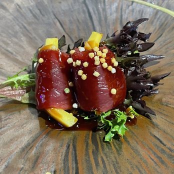 Mr Sushi - Tuna Carpacio (complimentary) - Japanese Near Me - Brooklyn, New York