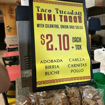 El Azteca Taco Shop - Taco Tuesday Menu (Feb 2026) - Mexican Near Me - La Mesa, California