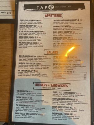 Menu photo 7 Tap 42 Fort Myers, FL