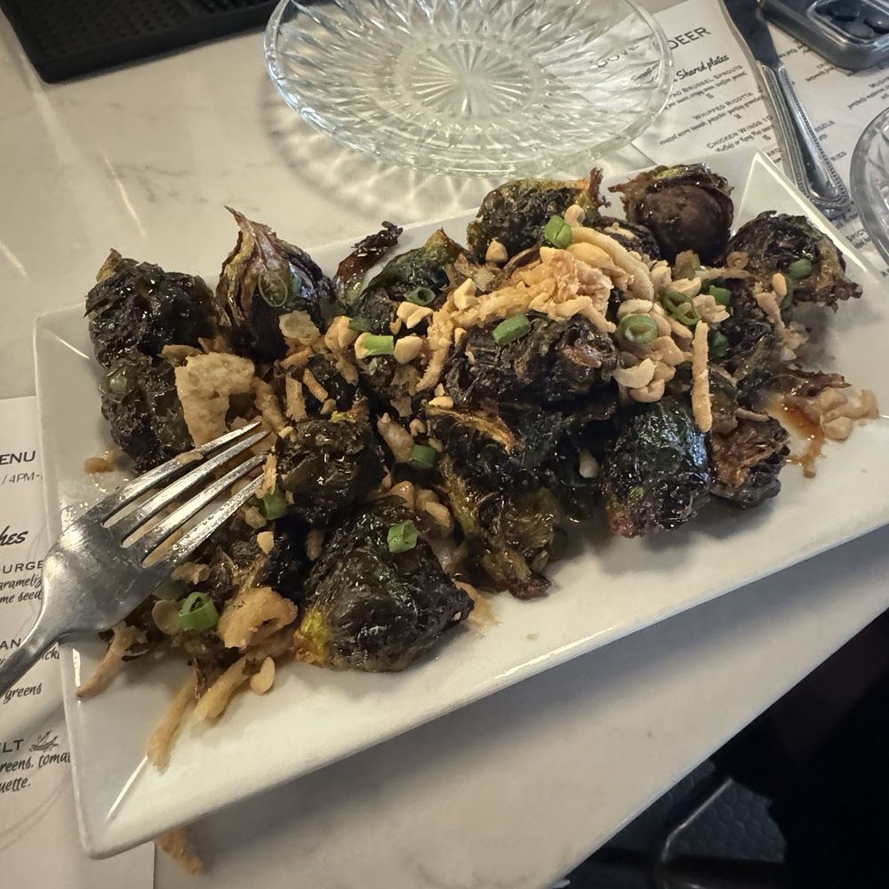 Dove + Deer - Kung Pao Brussels Sprouts - Cocktail Bars Near Me - Albany, New York Dove + Deer - Kung Pao Brussels Sprouts - Cocktail Bars Near Me - Albany, New York