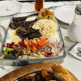 They offer large portions. Their cheese bread was delish and baked to order. The rice was flavorful and went well with the grilled meat. They offer large portions. Their cheese bread was delish and baked to order. The rice was flavorful and went well with the grilled meat.