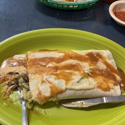 The so call burrito tortilla wasn't heated. Just disappointing for everyone involved. The so call burrito tortilla wasn't heated. Just disappointing for everyone involved.