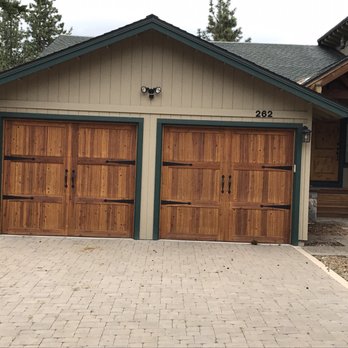 Sierra Nevada Overhead Door - These are a couple of custom western red cedar doors we built over 10 years and they look Fabulous. Need curb appeal before a sale? - Garage Door Services Near Me - Pollock Pines, California Sierra Nevada Overhead Door - These are a couple of custom western red cedar doors we built over 10 years and they look Fabulous. Need curb appeal before a sale? - Garage Door Services Near Me - Pollock Pines, California