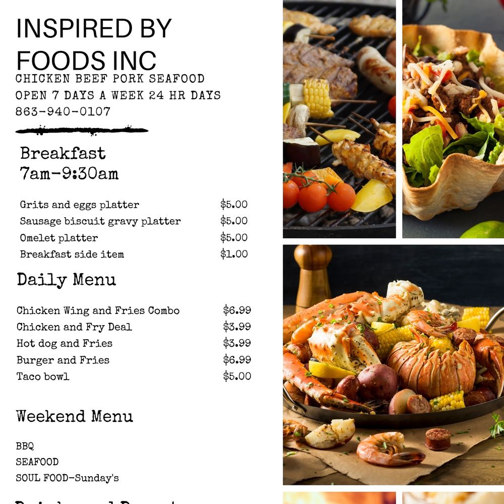 INSPIRED BY FOODS LAKELAND, Florida American (Traditional