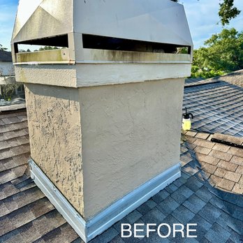 Free Bird Pressure Washing - A customer's chimney before cleaning. - Pressure Washers Near Me - Lithia, Florida Free Bird Pressure Washing - A customer's chimney before cleaning. - Pressure Washers Near Me - Lithia, Florida