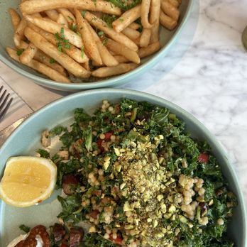 Citizen All Day - Restaurant, Cafe & Deli - Harissa Chicken Bowl Chicken Salted Fries - Australian Near Me - Austin, Texas