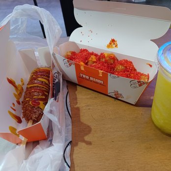 Two Hands Seoul Fresh Corn Dogs - Combo ($9.99) - Hot Dogs Near Me - Rancho Cucamonga, California