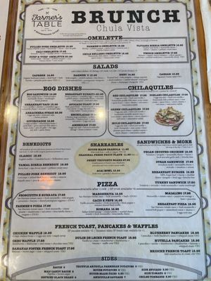 Menu photo 7 Farmer's Table - Chula Vista Chula Vista, CA