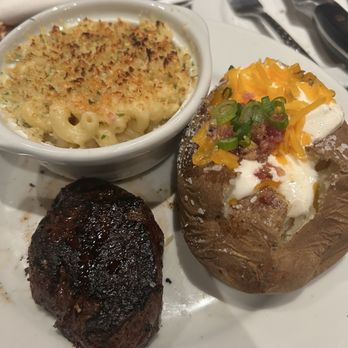 LongHorn Steakhouse - 8oz Renegade Sirloin with a Loaded Baked Potato and Steakhouse Mac & Cheese - Steakhouses Near Me - Griffin, Georgia LongHorn Steakhouse - 8oz Renegade Sirloin with a Loaded Baked Potato and Steakhouse Mac & Cheese - Steakhouses Near Me - Griffin, Georgia