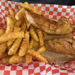 Mild tender, Louisiana tender & delicious fries!