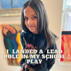Joann C Chang Studios - Ilyria landed a lead role in her school play! I help audition students for gigs, performances, and musical productions