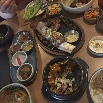Mister Tiger - Uni rice, japchae, galbi ssam platter - Korean Near Me - Chicago, Illinois