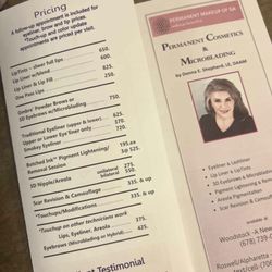 A New You Skin & Body Clinic - This is the price sheet that proves I was over charged