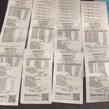 Walmart - a stack of receipts sitting on a desk - Department Stores Near Me - Eugene, Oregon Walmart - a stack of receipts sitting on a desk - Department Stores Near Me - Eugene, Oregon