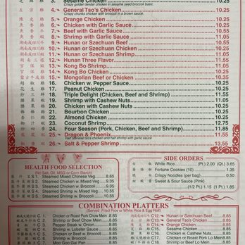 Top Buffet - a menu for a chinese restaurant - Buffets Near Me - Charlotte, Michigan