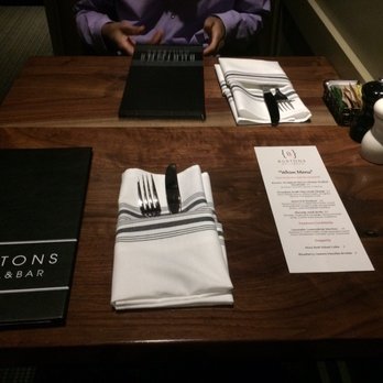 Burtons Grill & Bar - Table Setting - New American Near Me - Sterling, Virginia Burtons Grill & Bar - Table Setting - New American Near Me - Sterling, Virginia
