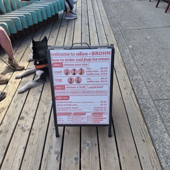 Alice + Brohm Ice Cream - Menu - Ice Cream & Frozen Yogurt Near Me - Squamish, British Columbia Alice + Brohm Ice Cream - Menu - Ice Cream & Frozen Yogurt Near Me - Squamish, British Columbia