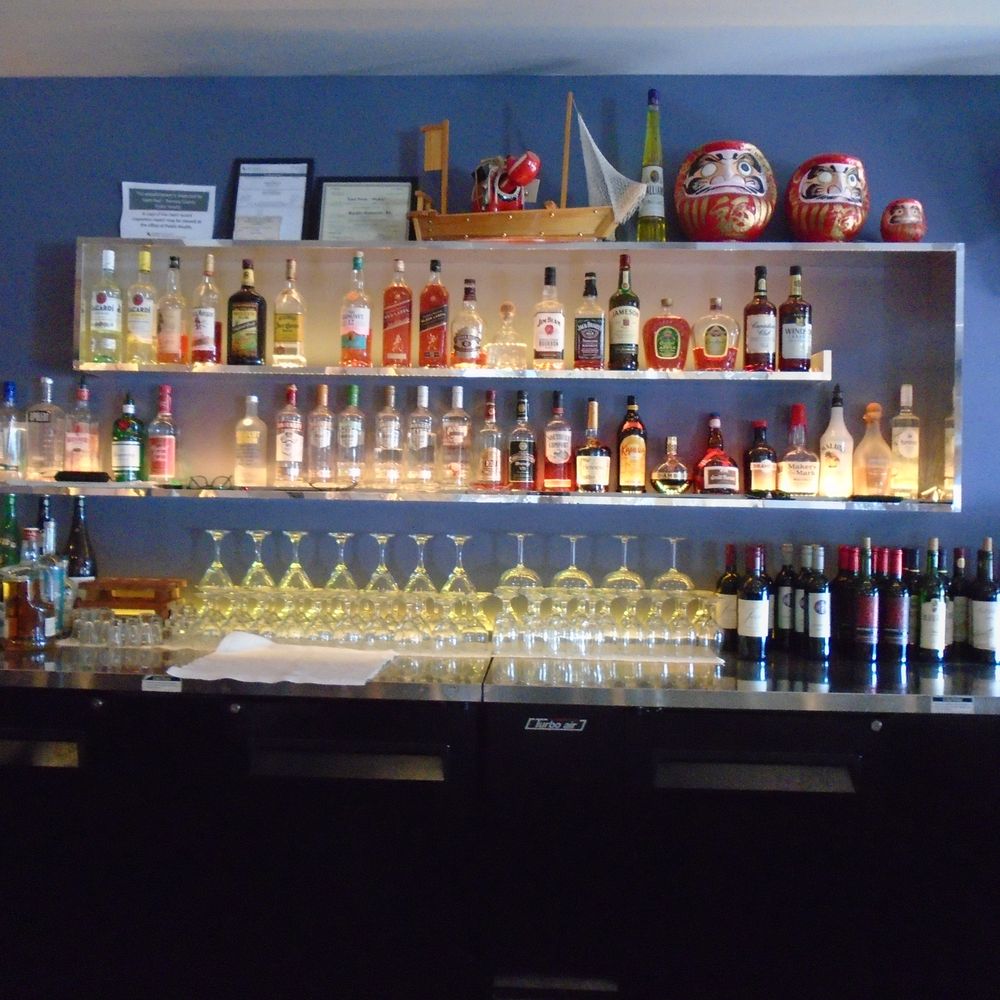 Suishin - A very nice looking back bar. - Japanese Near Me - North Oaks, Minnesota