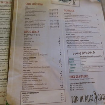 Tap in Pub - Beer menu - American Near Me - Naperville, Illinois Tap in Pub - Beer menu - American Near Me - Naperville, Illinois