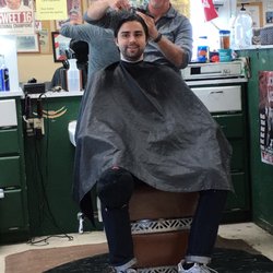 Old Spanish Trail Barber Shop - Josh getting a trim