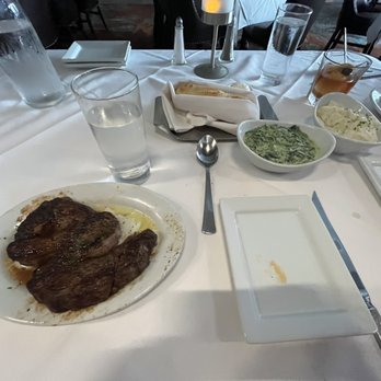 Ruth's Chris Steak House - RIBEYE* 16 oz, CREAMED SPINACH, Bread, GARLIC MASHED - Steakhouses Near Me - Austin, Texas