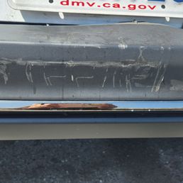 the license plate of the other car imprinted onto my car the license plate of the other car imprinted onto my car