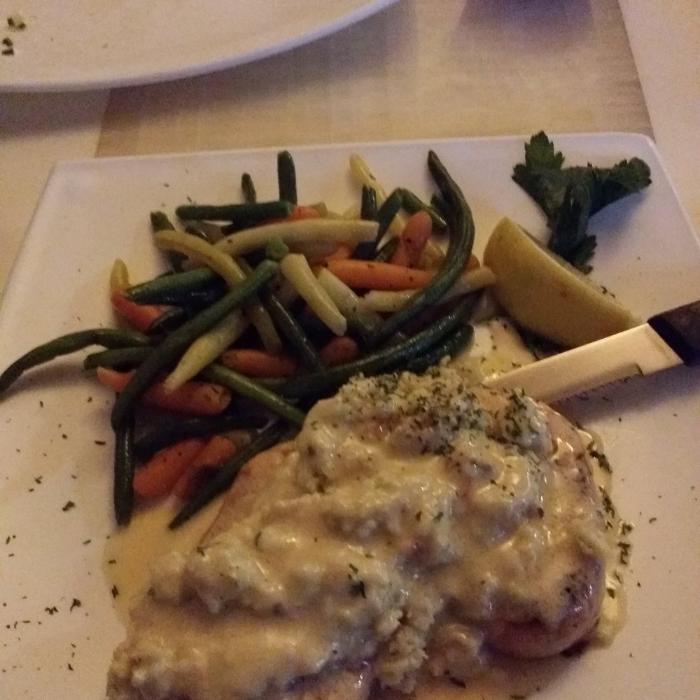 Cactus Taverna - Chicken topped with crab imperial. - Mediterranean Near Me - Salisbury, Maryland Cactus Taverna - Chicken topped with crab imperial. - Mediterranean Near Me - Salisbury, Maryland
