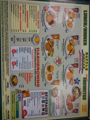 Menu photo 8 Waffle House - Northgate Dr Irving, TX