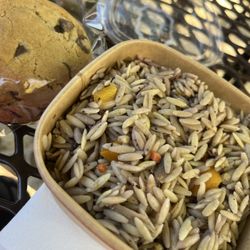 Boerne Epicure Gourmet Delicatessen - Chicken orzo salad with a chocolate chip cookie