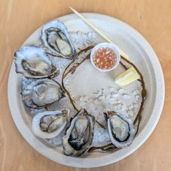 Chef Dakota pop-up: marin miyagis, Tomales Bay