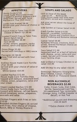 Menu photo 4 Main Street Moonshine Schuylkill Haven, PA