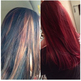 Grande Hair Salon - The left was my hair before...on the right after...needless to say I am A HAPPY CUSTOMER :) - Hair Salons Near Me - Miami, Florida Grande Hair Salon - The left was my hair before...on the right after...needless to say I am A HAPPY CUSTOMER :) - Hair Salons Near Me - Miami, Florida
