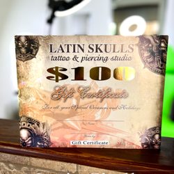 Latin Skulls - Gift Certificates available at Latin Skulls

#gift #certificates