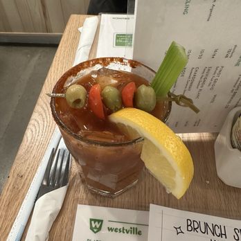 Westville Long Island City - Bloody Mary - pretty, but pretty bland. Disappointing. - American Near Me - Queens, New York Westville Long Island City - Bloody Mary - pretty, but pretty bland. Disappointing. - American Near Me - Queens, New York