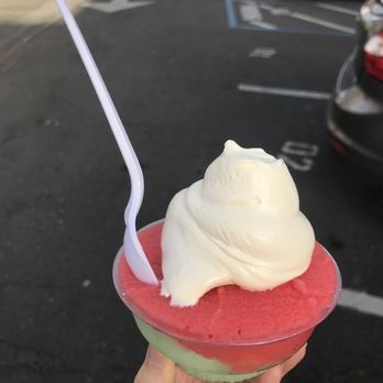 Sweet and Shavery - Green apple and watermelon - Desserts Near Me - Davis, California