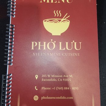 Pho Luu - Cover - Vietnamese Near Me - Escondido, California Pho Luu - Cover - Vietnamese Near Me - Escondido, California